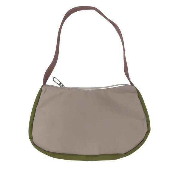 Vintage 90s Style Floral Crochet Embroidered Cottagecore Handbag Zipper Closure - Picture 4 of 6